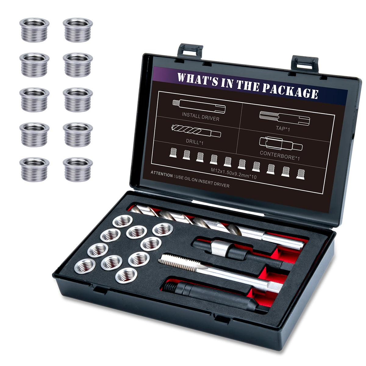 SENNMONN front layout in EVA box showing full kit for quick identification and portability