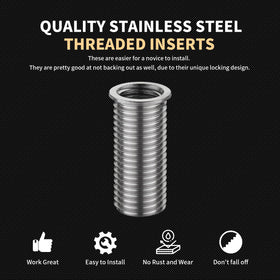 SENNMONN insert stack scale comparison illustrating insert length and size