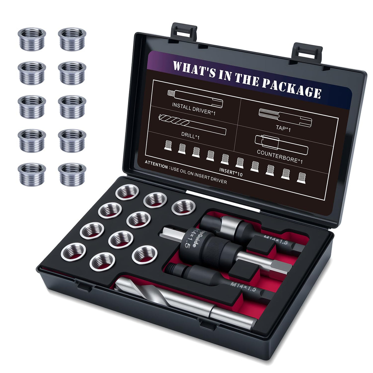 SENNMONN kit overview showing all tools and inserts for durable repairs