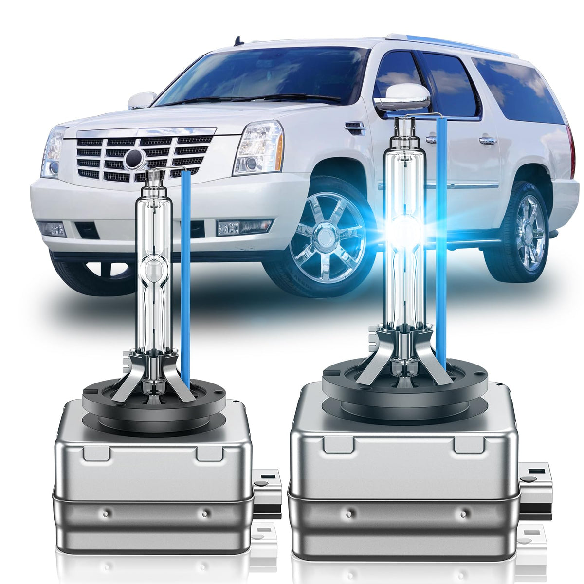 SENROBO front packaging showing D1S bulbs and kit benefits