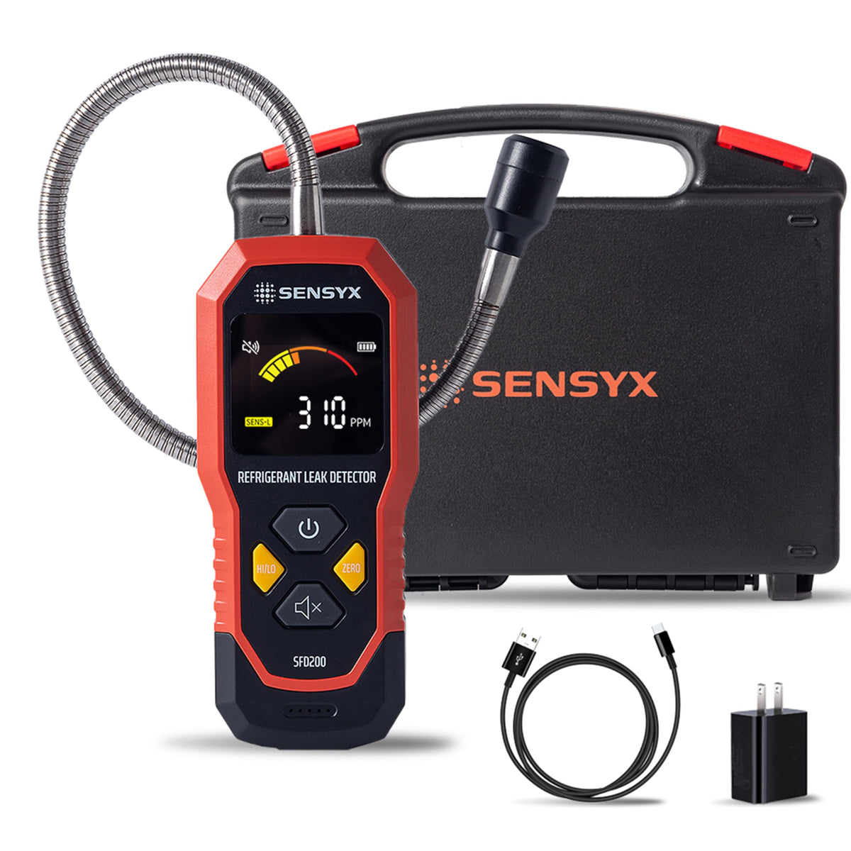 SENSYX front view detector showing ergonomic housing and controls for easy handling