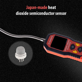 SENSYX large color LCD screen displaying leak level for quick visual readings