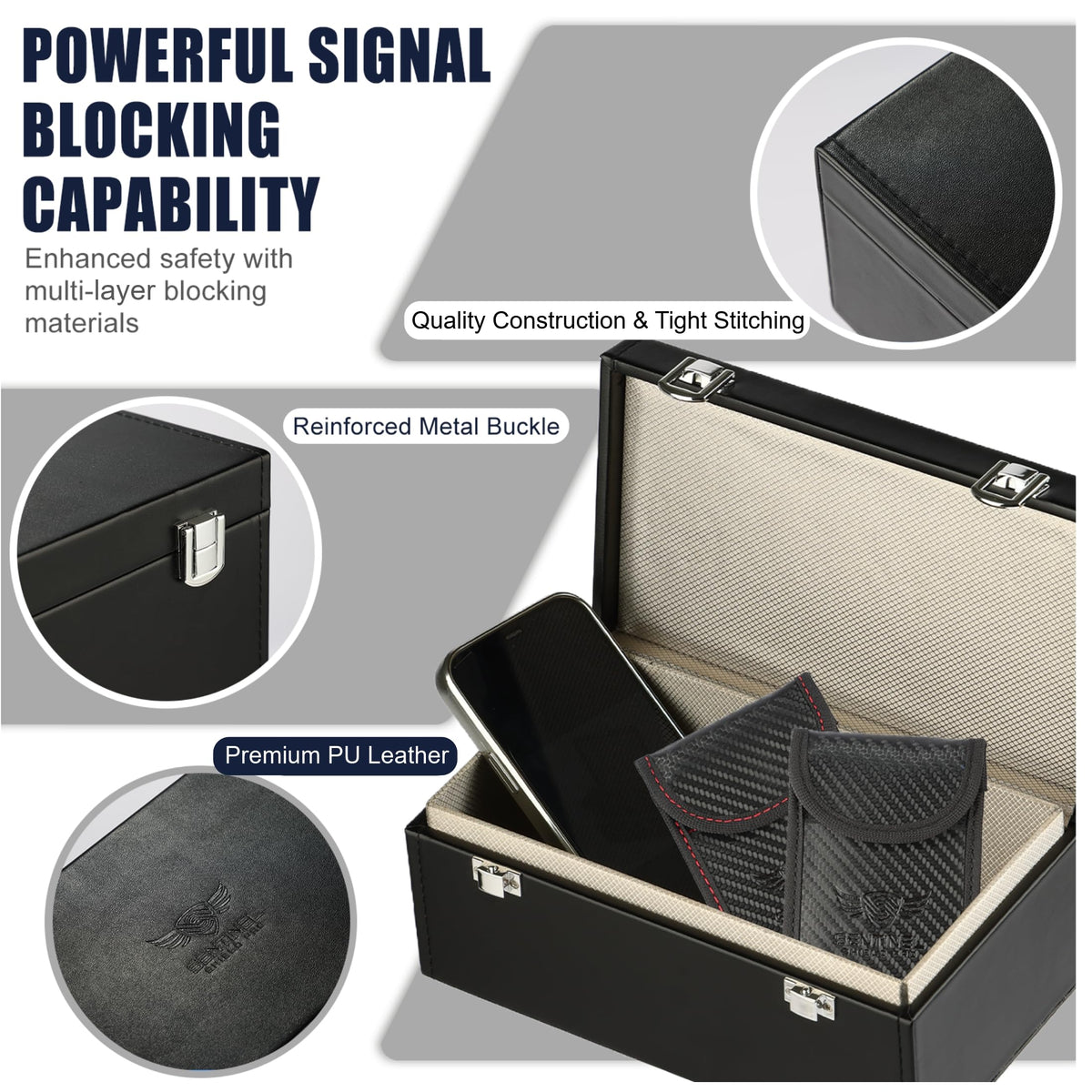 Sentinel Shield Pro closed pouch detail highlighting compact protection and travel convenience