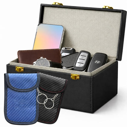 Sentinel Shield Pro front view box closed shows secure storage and elegant protection