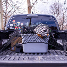 SENYAZON net stretched 8x12 on trailer showing full coverage and stability