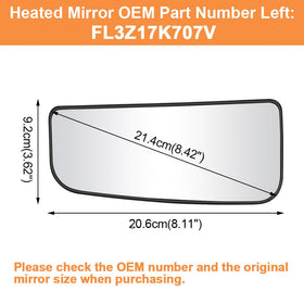 Senzeal close-up of heated element pattern on mirror glass improving defrosting
