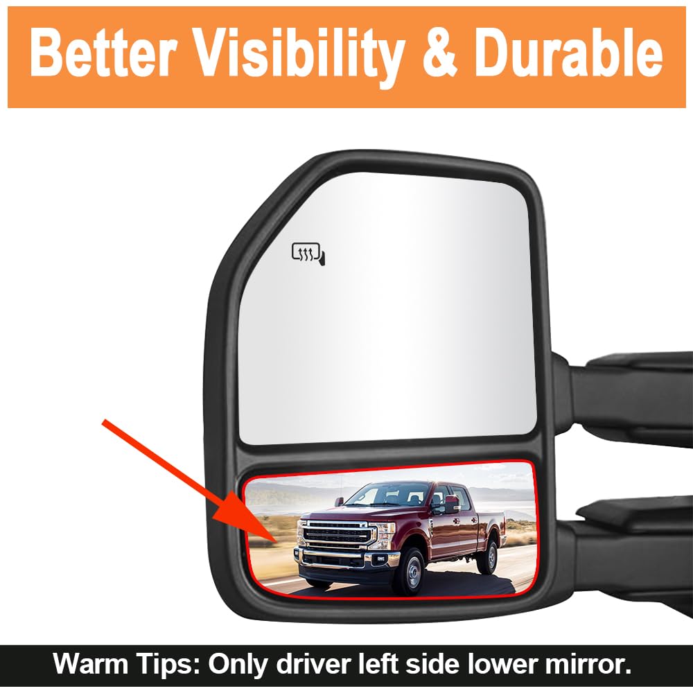 Senzeal new mirror next to broken glass highlighting replacement upgrade