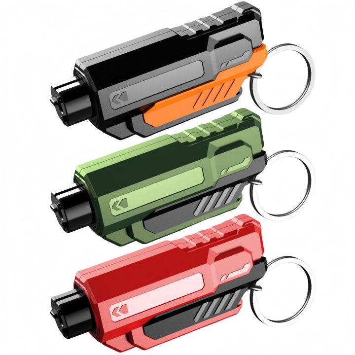 Seoulish front view showing compact 2-in-1 safety tool, easy carry benefit