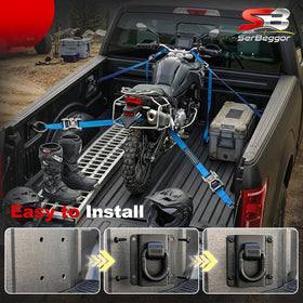 SerBeggor installed in truck bed showing secure tie-down benefit