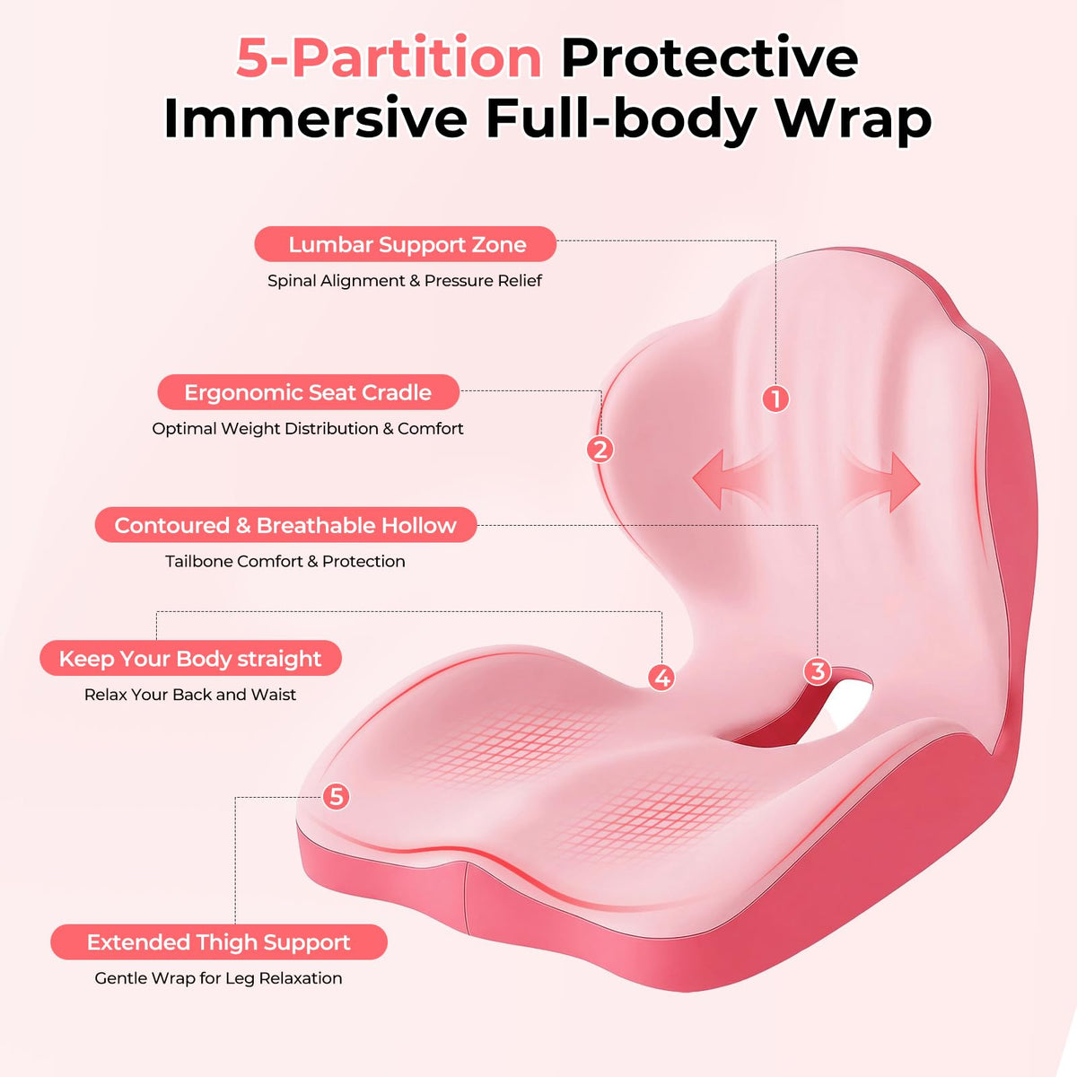 Serdyes cushion installed in a car illustrating raised seat height and visibility