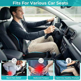 Serdyes non-slip rubberized bottom detail securing cushion in place for safe driving