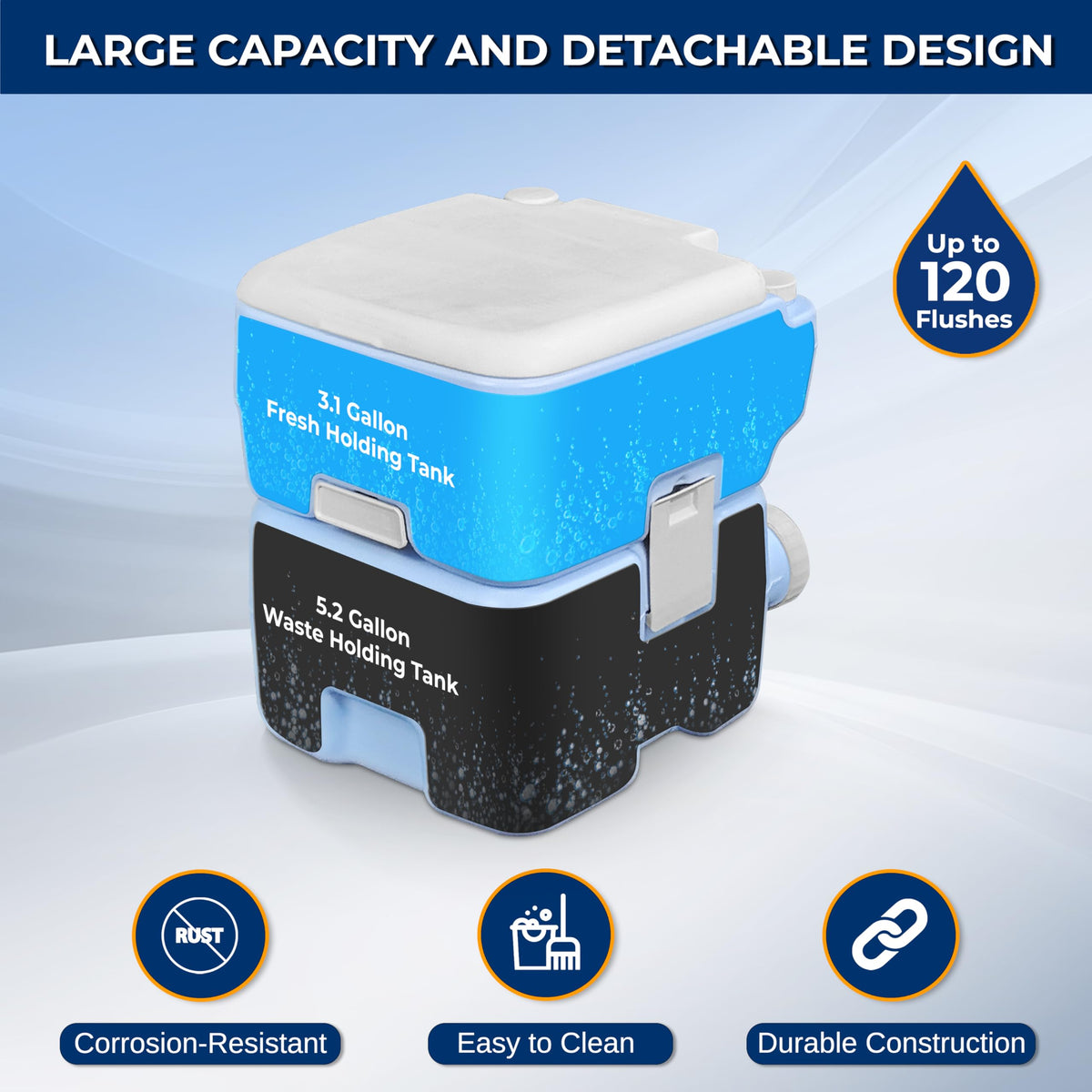 SereneLife detachable waste tank removed for easy emptying and cleaner maintenance