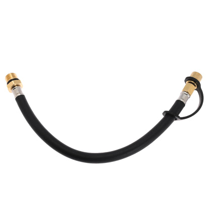 SeSicWe front view of drain hose showing connection and durable build for easy replacement