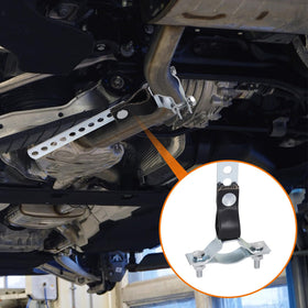 SeSicWe hanger on RV at campground demonstrating quieter, stable exhaust