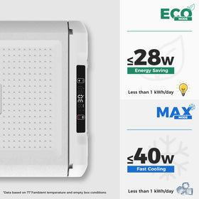 Setpower RF25 LED display and control buttons showing app and on‑unit convenience