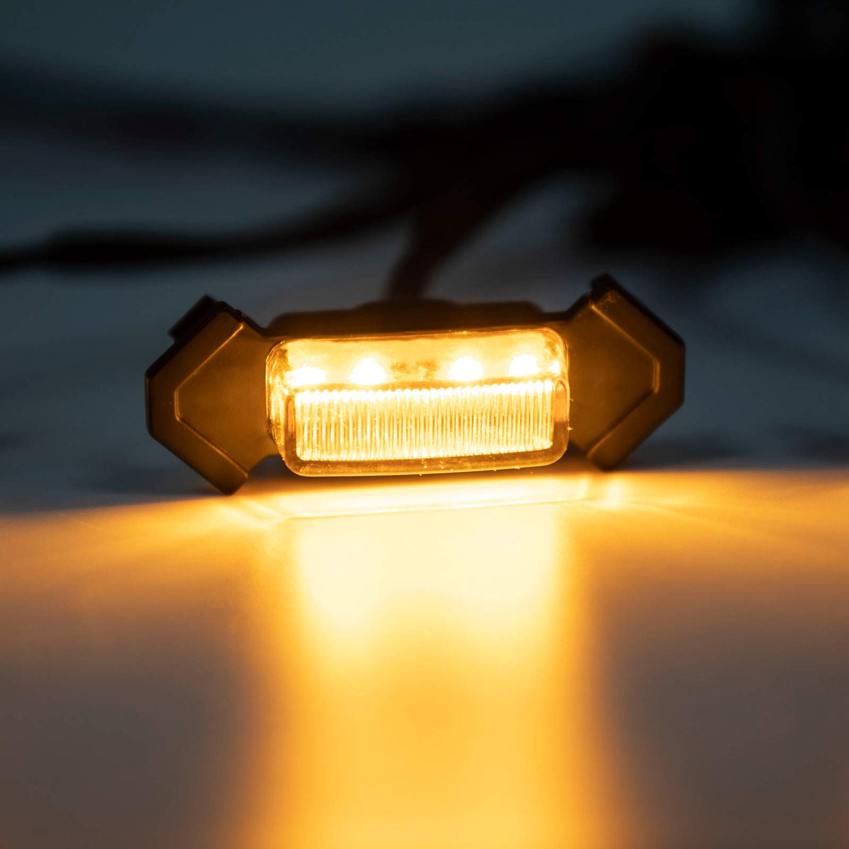 SEVEN SPARTA amber plastic shell detail showing durable ABS finish and scratch resistance