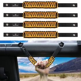 SEVEN SPARTA handle installed on Bronco front roll bar for secure grip