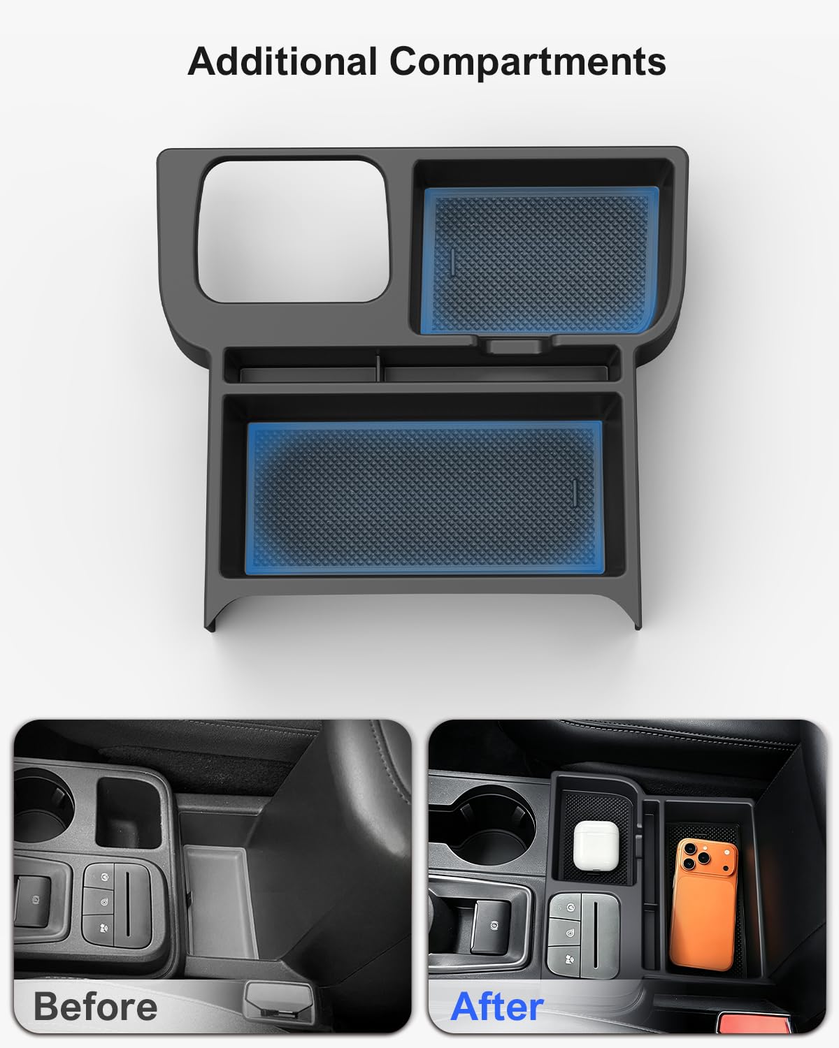 SEVEN SPARTA door-handle organizers fitted in Maverick door gap, adding handy storage