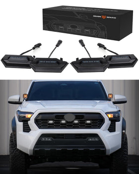 SEVEN SPARTA front view installed on Tacoma showing improved visibility