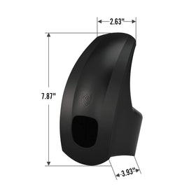 SEVEN SPARTA label and material marking showing product specs and safety-conscious design benefit