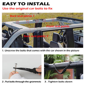 SEVEN SPARTA lifestyle shot off-roading showing secure passenger grip