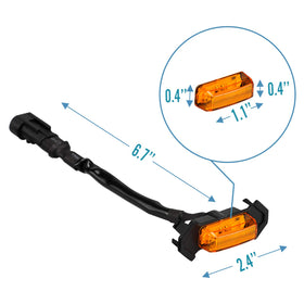 SEVEN SPARTA amber grille lights on Tacoma at night enhancing off-road visibility