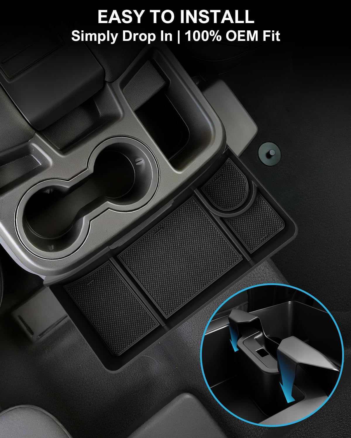 SEVEN SPARTA non-slip PVC liner close-up reducing noise and protecting items