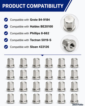 SevnYoko closed-top hex nut profile with sealed top visible, protects from moisture