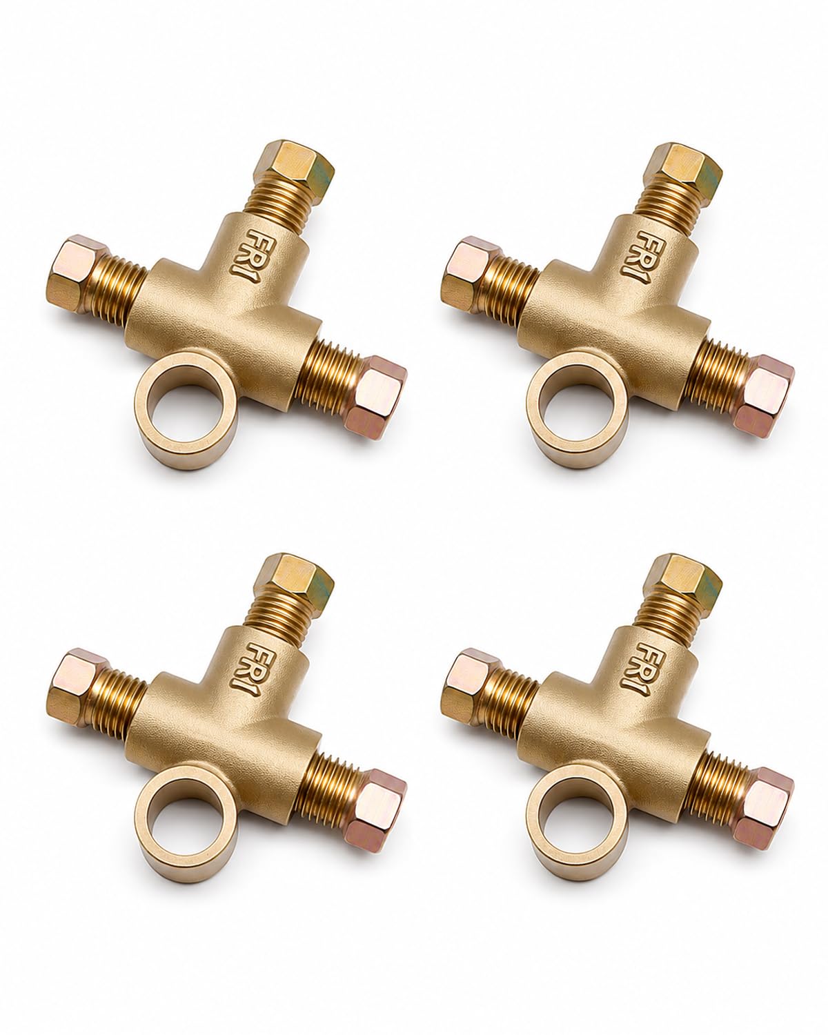 SevnYoko front view of 3-way T-fitting kit showing included nuts and tees, reliable replacement