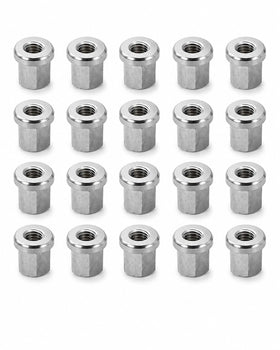SevnYoko front pack of 20 closed-top battery nuts showing label and contents, reliable replacement