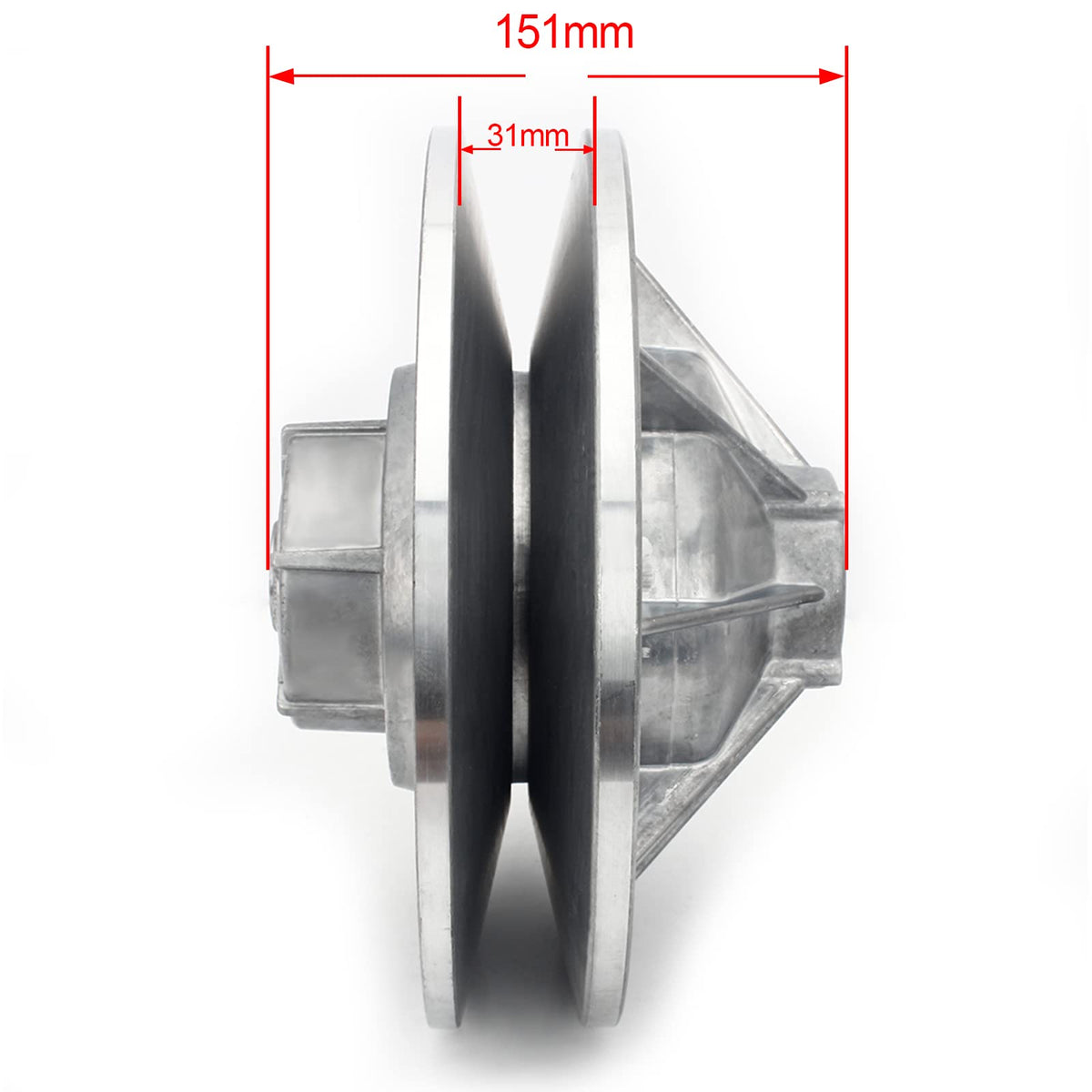 SFriding clutch profile close-up highlighting 36-degree ramp for correct belt seating
