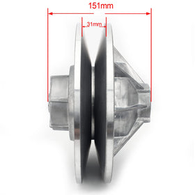 SFriding clutch profile close-up highlighting 36-degree ramp for correct belt seating