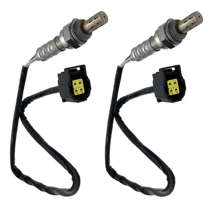 SFYAUTO front view of two oxygen sensors showing complete kit and labels for quick identification
