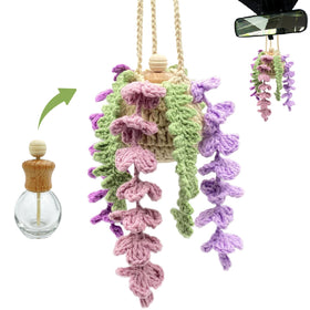 SGIBYN front view of crochet wisteria diffuser showing elegant design and charm