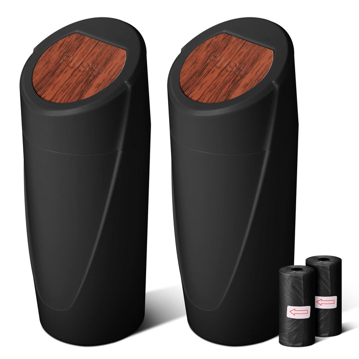 SGLRT front view of compact car trash bin showing tidy design and easy access