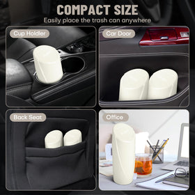 SGLRT bin placed in a vehicle cup holder for secure, space-saving use