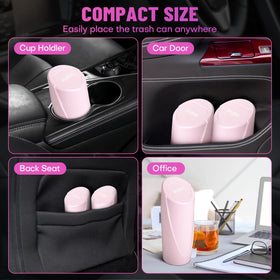 SGLRT bin in cup holder demonstrating secure fit and space-saving benefit