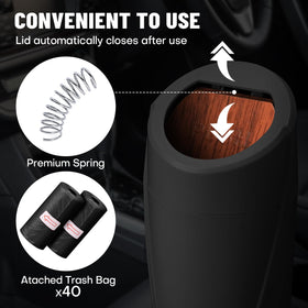 SGLRT bin on car console showing organized cabin and odor containment