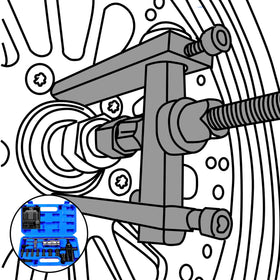 SGT SUPER GARAGE TOOLS collet expansion demo showing secure hold inside bearing