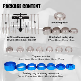 SGT SUPER GARAGE TOOLS close-up of compact puller hooks delivering controlled seal extraction