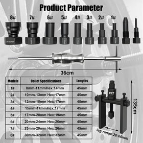 SGT SUPER GARAGE TOOLS long slide hammer profile delivering controlled pulling force