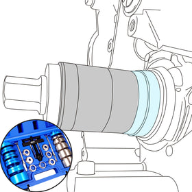 SGT SUPER GARAGE TOOLS tools installed on an engine showing ease of real-world use