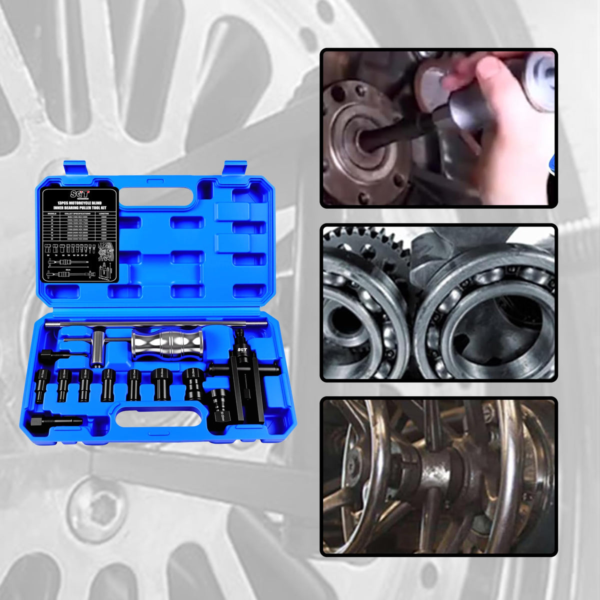 SGT SUPER GARAGE TOOLS two-jaw puller detail providing gentle controlled extraction