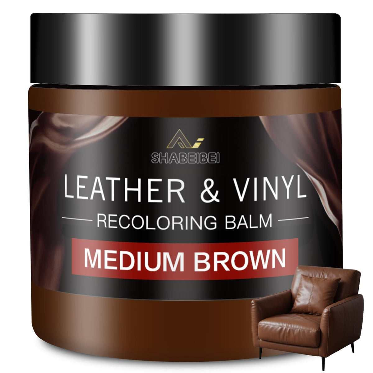 SHABEIBEI front packaging showing medium brown balm and label, clear product identity