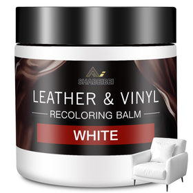 SHABEIBEI front packaging of white leather balm showing product name and benefits