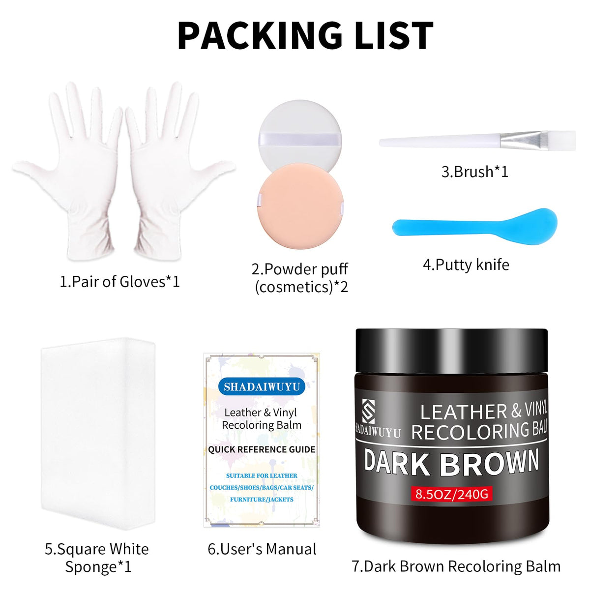 SHADAIWUYU product label and instructions highlighting user guidance