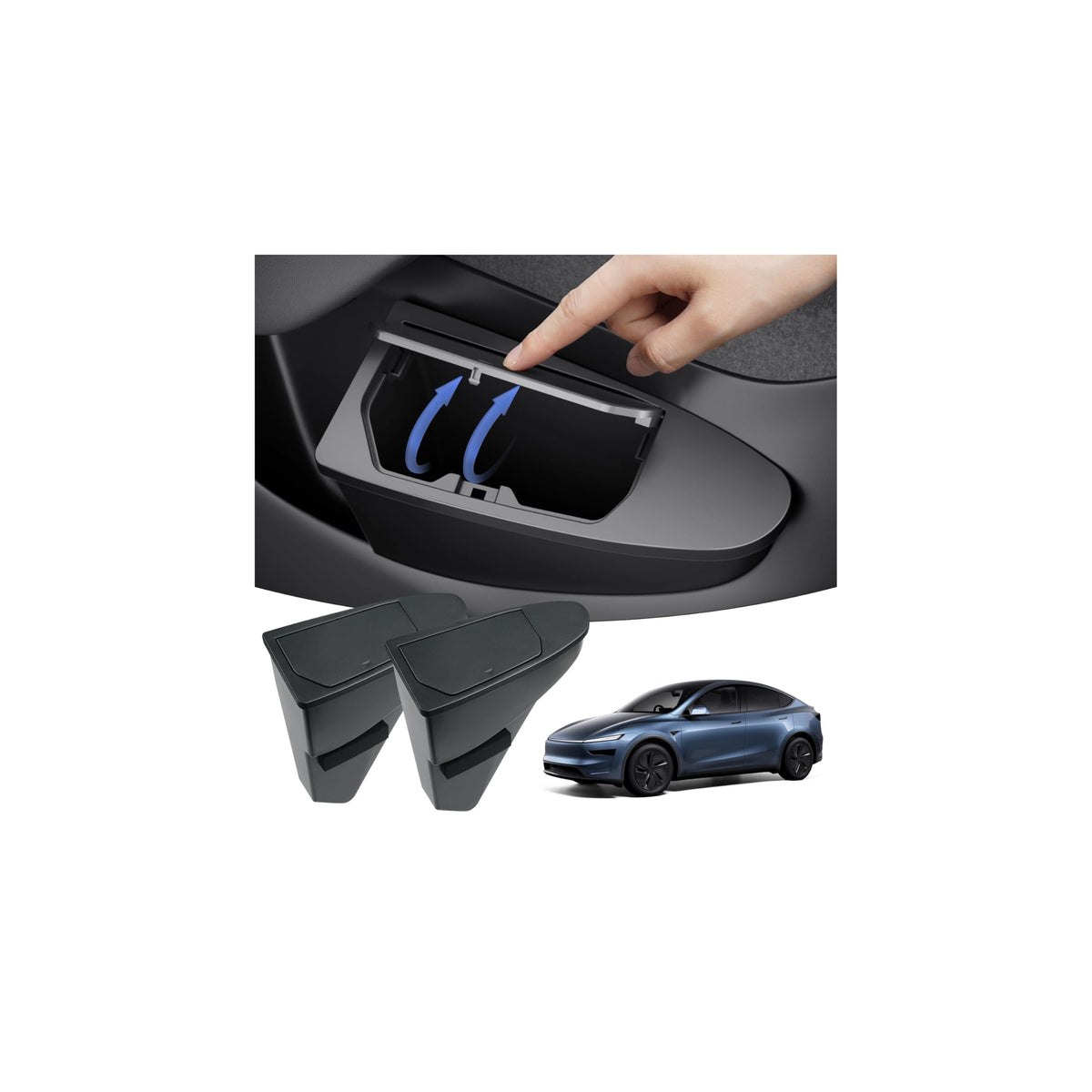 Shademax front door organizer showing full pair and packaging benefit: neat storage