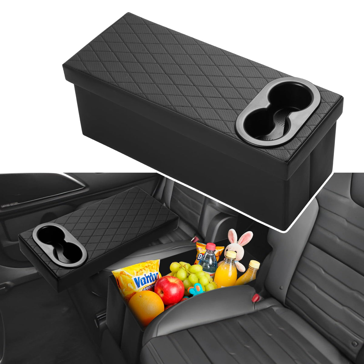 Shademax front view installed in Kia Telluride showing tidy storage and fit