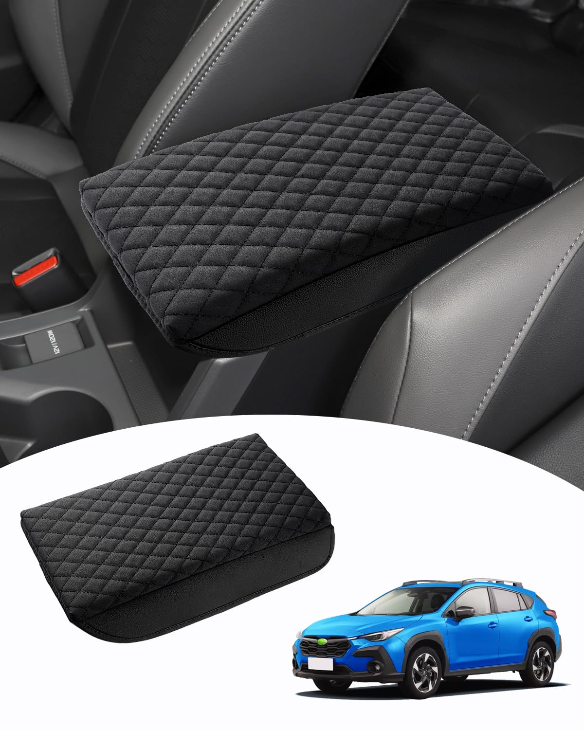 Shademax front view of console cover showing neat fit and protection