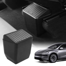 Shademax front view installed under Model Y Juniper console showing neat appearance and easy access
